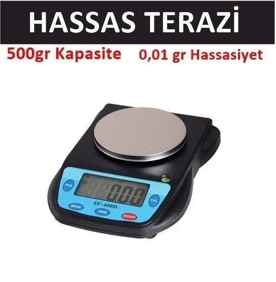 Hassas Kuyumcu Terazisi / Max 500 Gr / Min 0.01 Gr